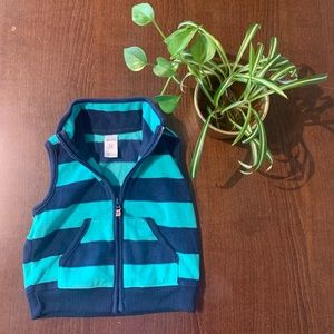 Carter’s Blue and Teal Striped Baby Vest